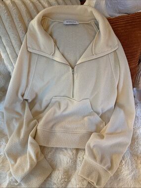 Gilli Cream Half-Zip Pullover Hoodie